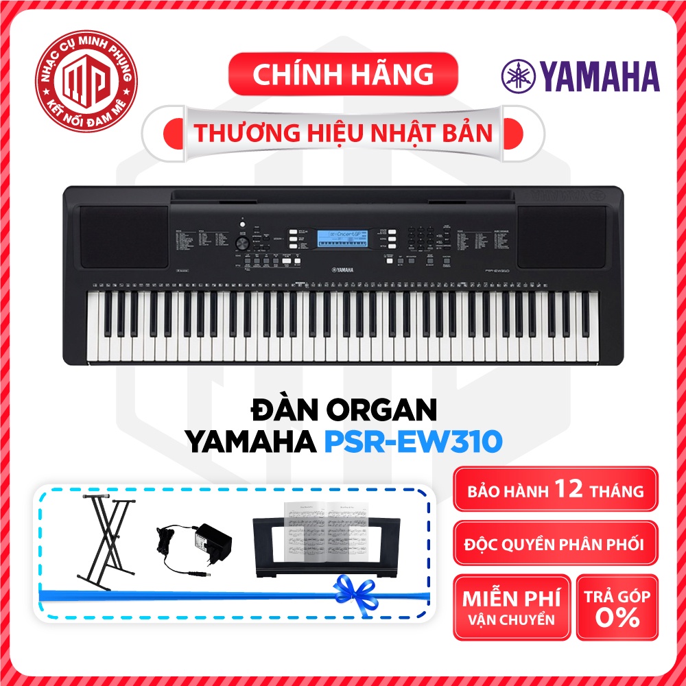 Đàn Organ điện tử/ Portable Keyboard - Yamaha PSR-EW310 (PSR EW310) - Màu đen - Hàng chính hãng