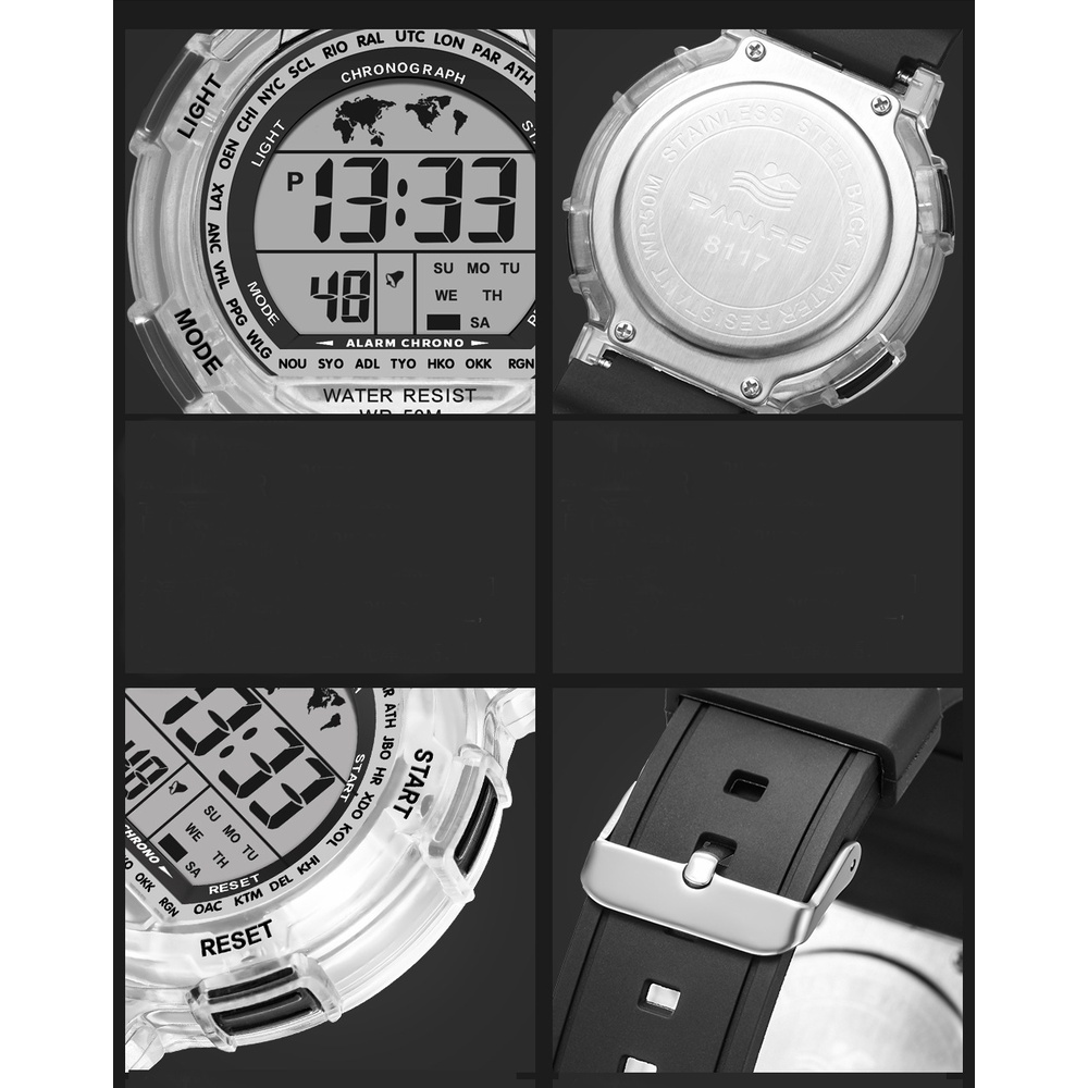 Đồng hồ trẻ em Synoke Panars 9308 thể thao điện tử dây cao su