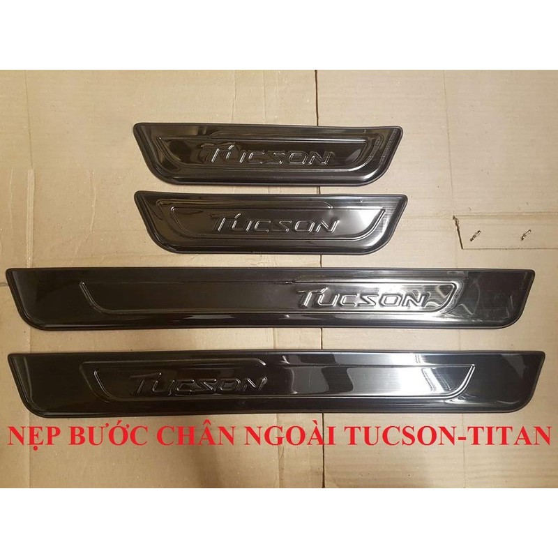 Nẹp Bước Chân Chống Trầy Titan Trong Ngoài Hyundai Tucson 2017-2020 - Mười Hùng Auto