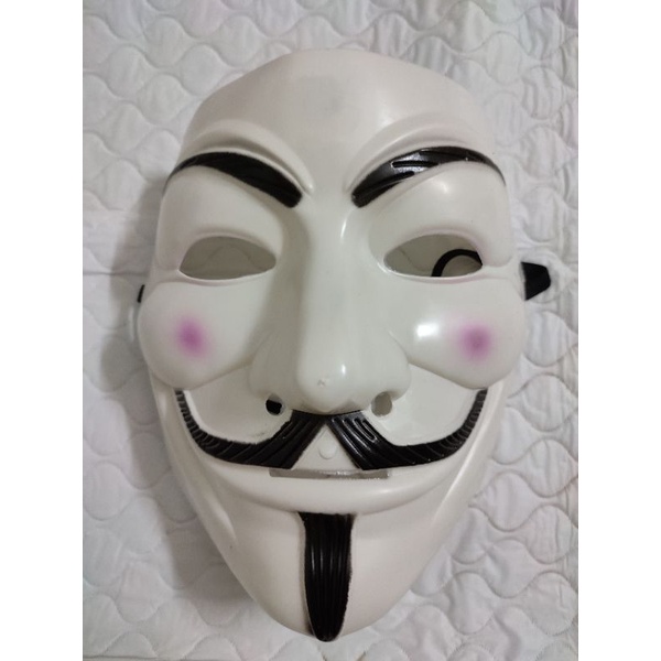 Mặt nạ Hacker Anonymous - Mặt nạ hóa trang Halloween dành cho nam và nữ