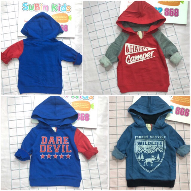 (ảnh thật) Áo nỉ bé trai hoodie cho bé có mũ SBAN11 siêu chất Sz 10-17kg (hàng có sẵn) áo nỉ nhí cho bé 1-5y.