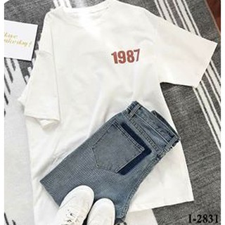 Áo Thun Nam Nữ Tay Lỡ Unisex Phông Trơn Oversize Form Rộng Basic Tee Hình số 1987