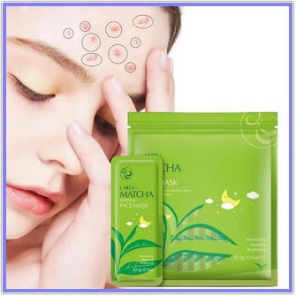 Bịch 15 Miếng Mặt Nạ Ngủ Trà Xanh Matcha Laikou Chính Hãng Nội Địa Trung