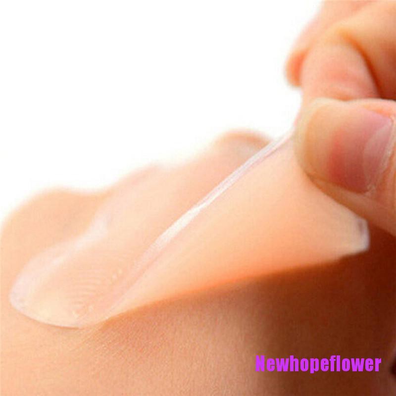 1 Cặp Miếng Dán Ngực Silicone Tự Dính Hình Trái Tim