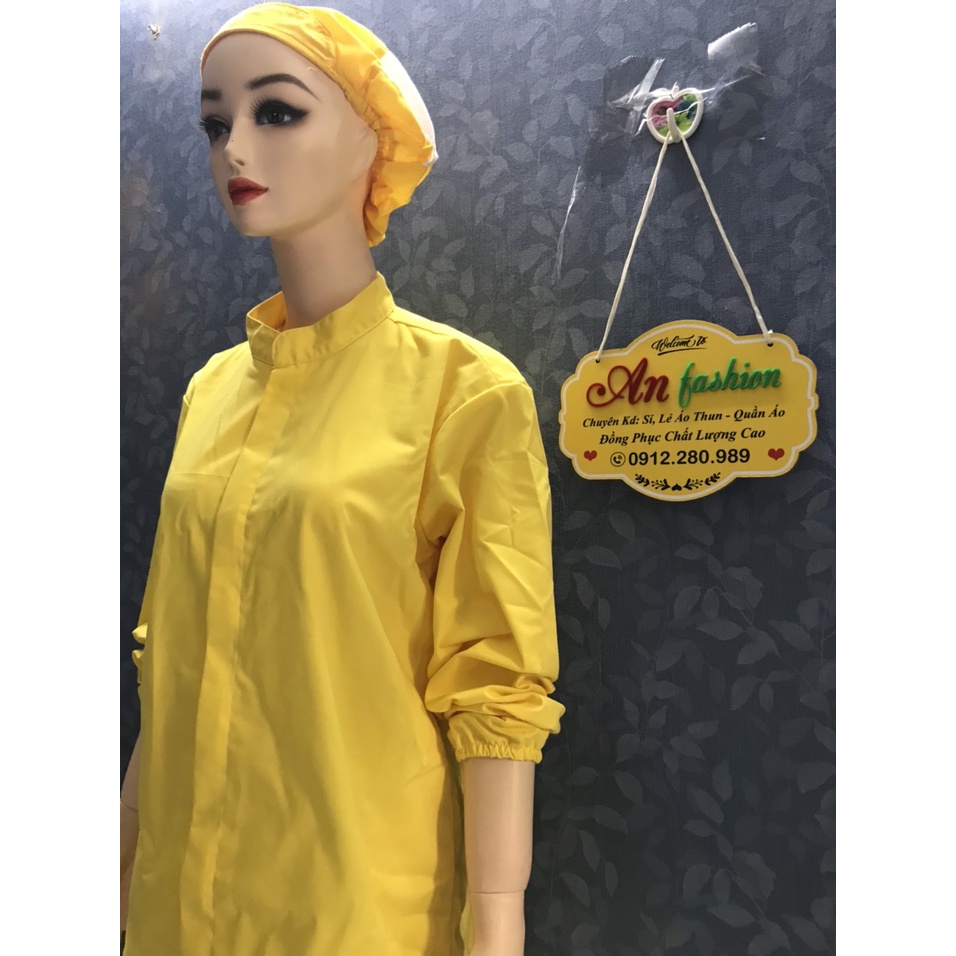 Nón Lưới trùm tóc công nhân thủy sản, thực phẩm - Mũ trùm tóc y tế, bảo hộ màu Vàng