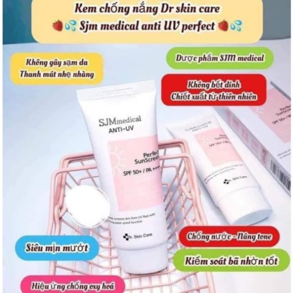 Kem chống nắng thấm nước SJM MEDICAL ANTI-UV PERFECT SUNSCREEN SPF50 PA ++++