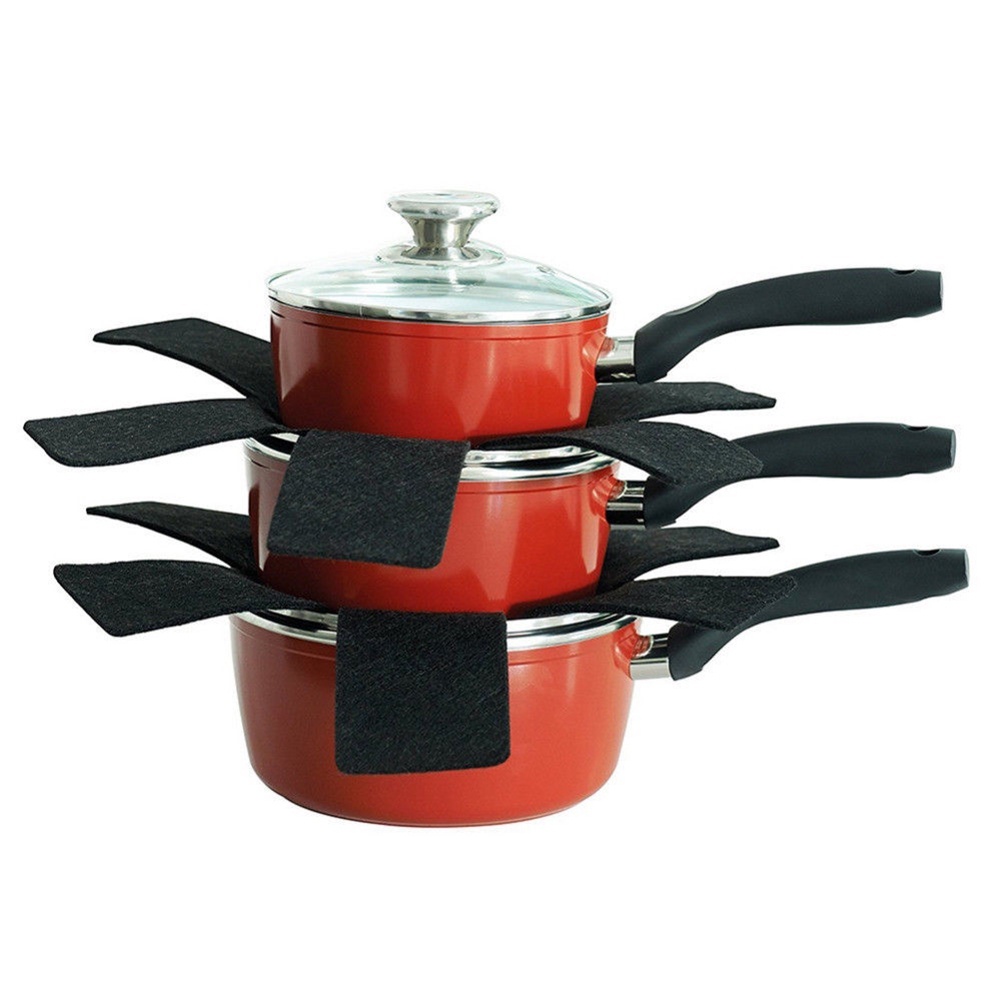 Set 3 Tấm Lót Nồi Bằng Vải Nỉ Cách Nhiệt Tiện Dụng