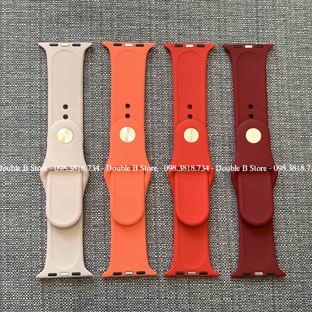 Dây Xám Đen Apple Watch Cao Su Sport Band Đủ Màu Dành Cho Apple Watch Series SE/6/5/4/3/2/1 38mm | 40mm | 42mm | 44mm