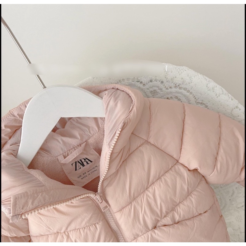 Áo phao siêu nhẹ Zara dư xịn bé gái