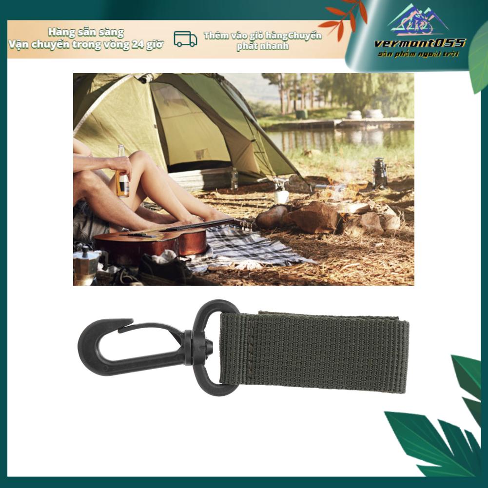 Vermont055 3Pcs Outdoor Supply 360 Degree Rotation Webbing Buckle Key Chain Belt Hook