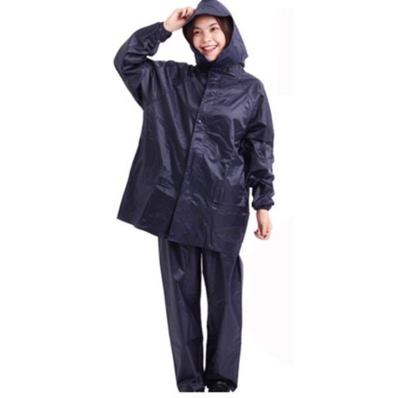 Áo mưa bộ xanh đen