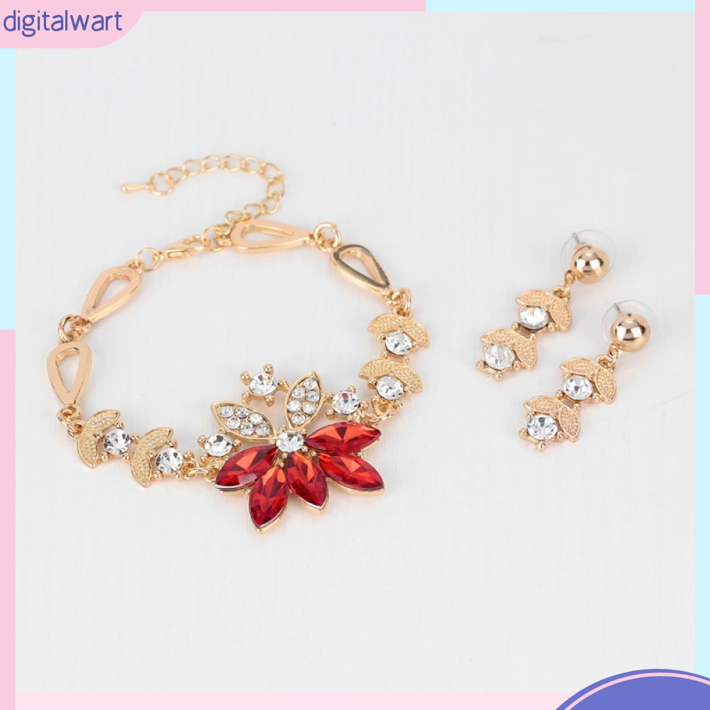 Bộ trang sức đính kim cương giả hình chùm nho sang trọng cho nữ