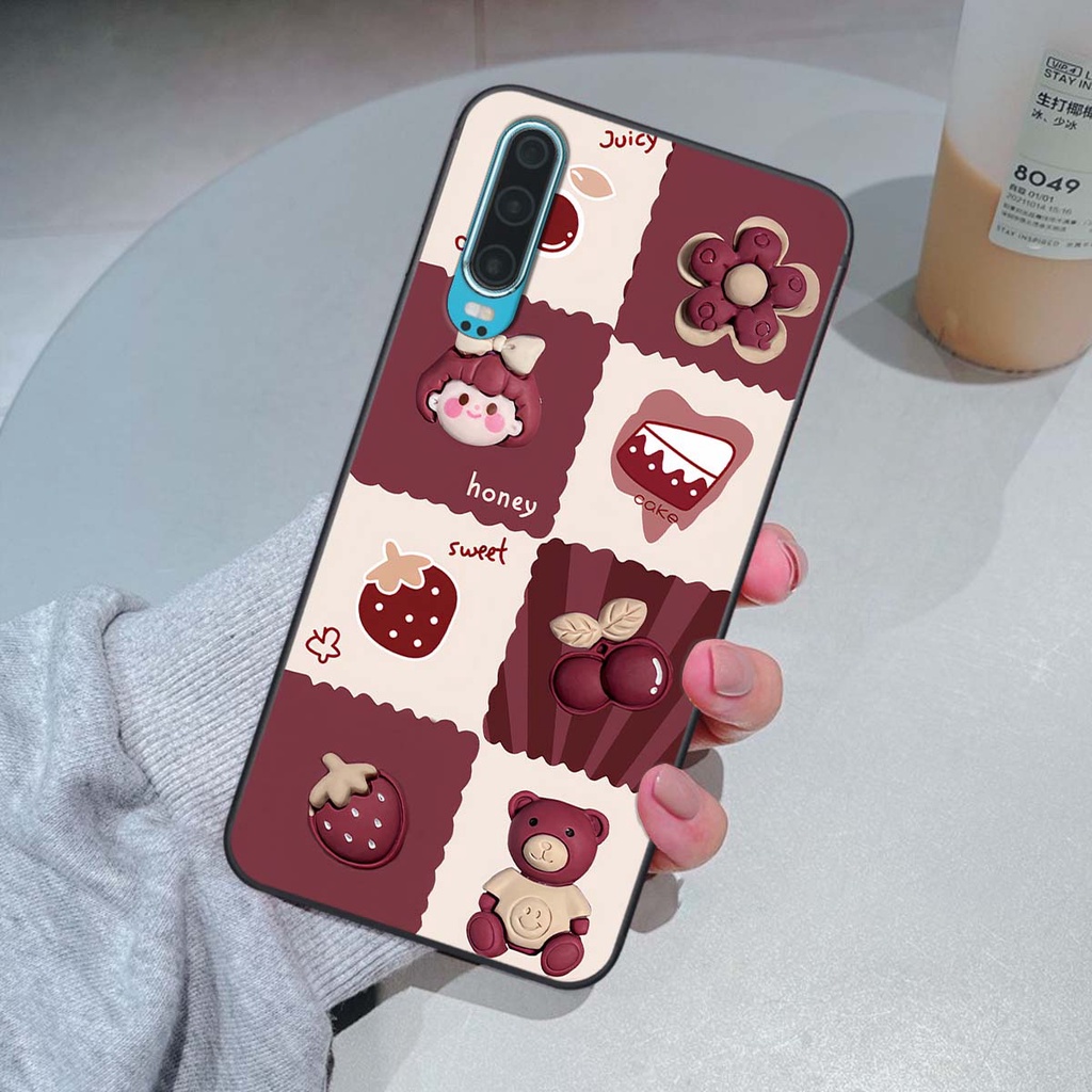 Ốp Huawei P30 / P30 Pro in hình trái tim, caro kẹo ngọt đầy cá tính siêu đẹp siêu chất