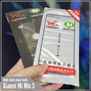 Mặt kính màn hình cho xiaomi mi mix 3 wf , liền keo oca sj