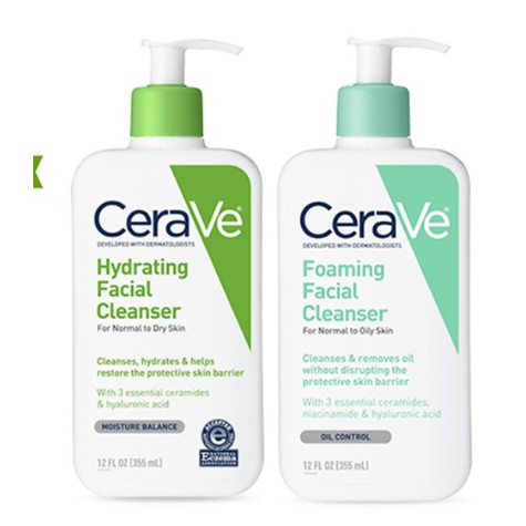 Sữa rửa mặt Cerave 236ml dịu nhẹ dành cho da dầu da khô Foaming Facial Cleanser Pháp - Mộc Diệp
