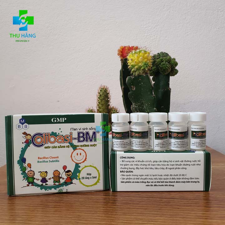 Men vi sinh sống Colibasi-BM hỗ trợ rối loạn tiêu hóa lợi khuẩn đường ruột HỘP 20 LỌ