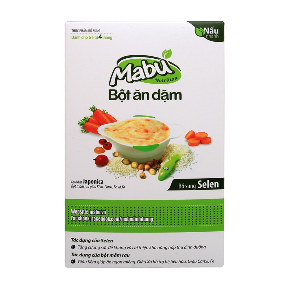 Bột ăn dặm mabu 400g