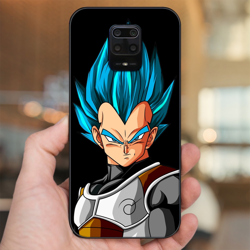 Ốp lưng Xiaomi Redmi Note 9s, Note 9 Pro viền đen in hình Vegeta Dragon Ball