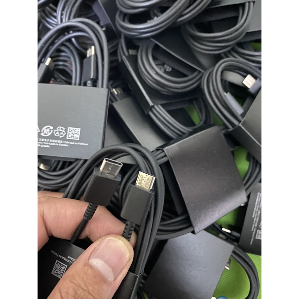 Bộ sạc nhanh Samsung 25W cáp dài 1m8 chính hãng Note 10 Note 20 A71, A70, A80, A90, S20, S20+, S20 Ultra