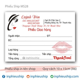 Phiếu giao 400 tờ MS28
