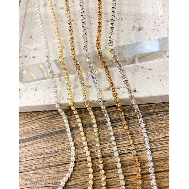 Dây đá gắn móng loại 1 cực sáng nhiều màu MaiAnhNails