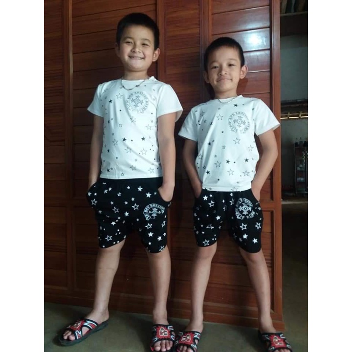 Đồ bộ bé trai, bộ măc nhà cộc tay cho bé trai, bé gái vải cotton tàu xịn đẹp