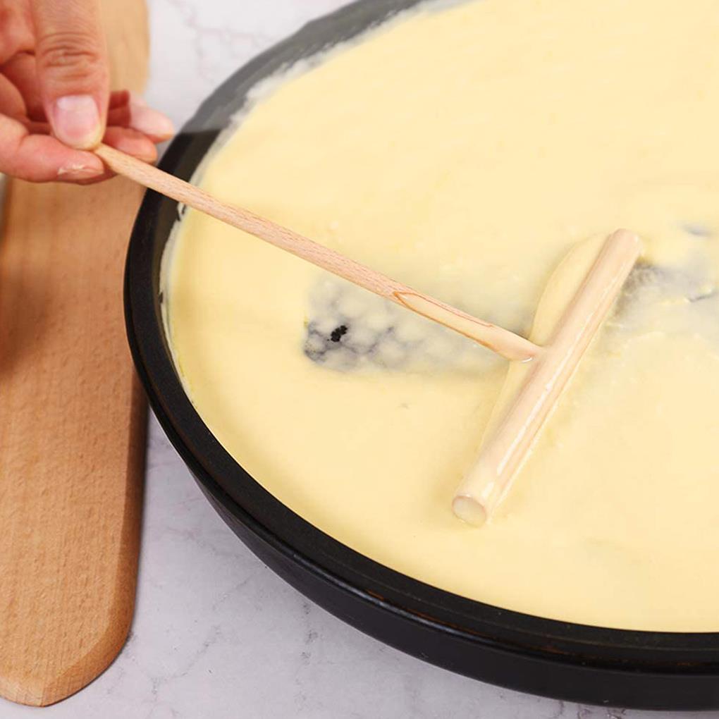 Set 3 Dụng Cụ Làm Bánh Crepe Hình Chữ T Bằng Gỗ Không Dính