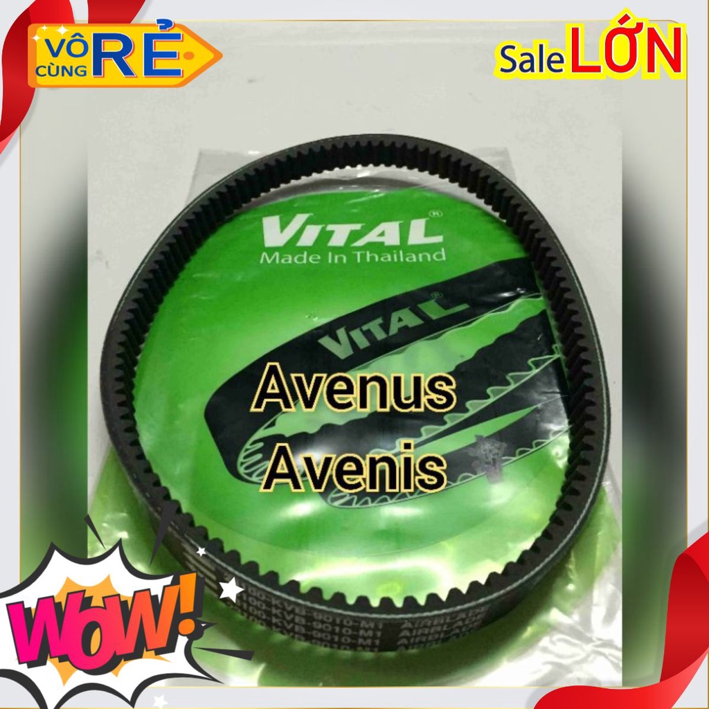 Dây đai cho Avenis Avenus Epiocuro chính hãng Vital (curoa cho xe máy Suzuki,truyền động côn l