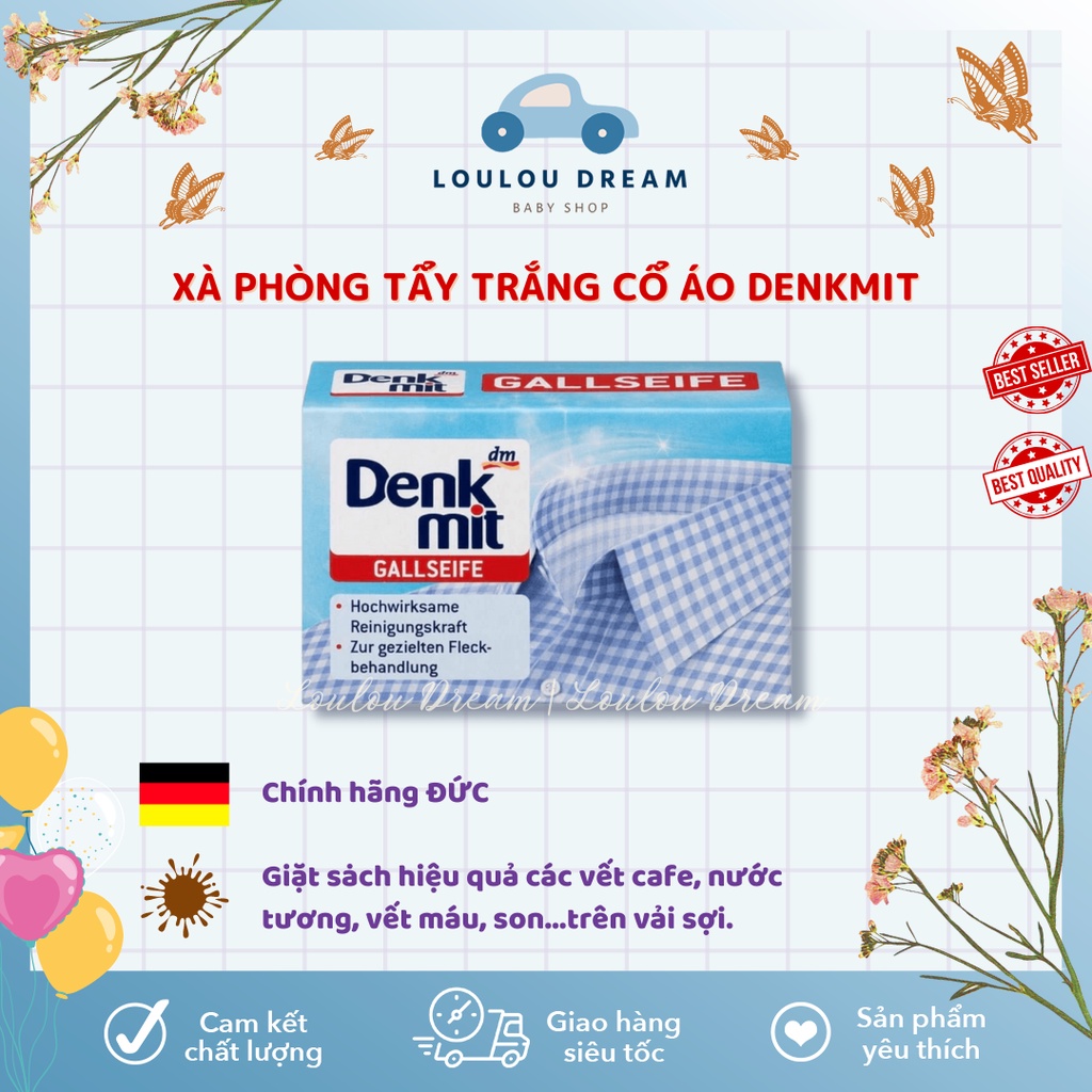 Xà phòng tẩy trắng cổ áo DENKMIT nhập khẩu chính hãng Đức