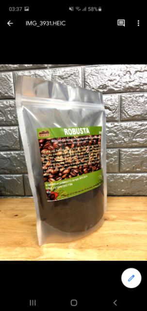 Cà phê Robusta, vối xay, pha phin, bột nguyên chất 100% ít bơ loại 500g | BigBuy360 - bigbuy360.vn