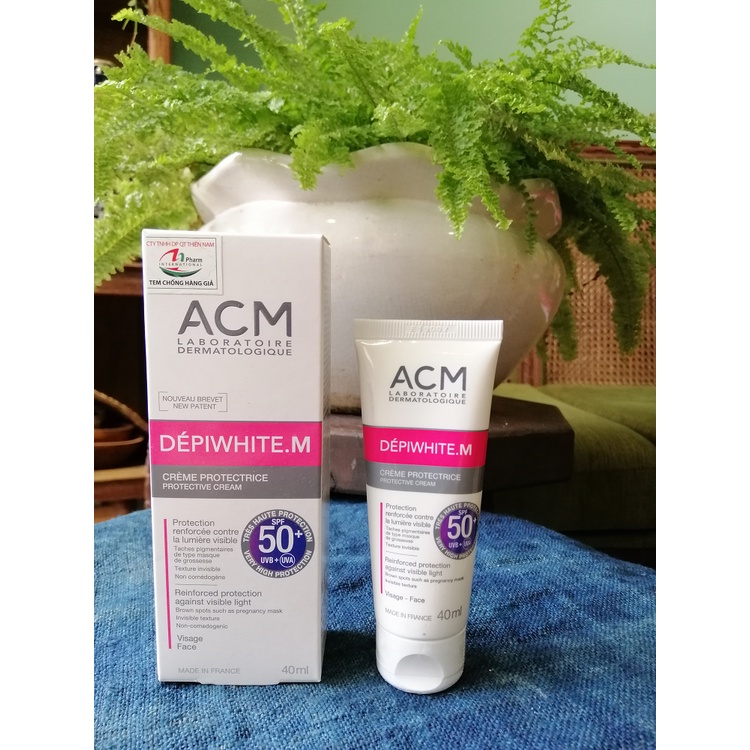 [TEM CTY] ACM Depiwhite M Protective Cream SPF 50+ 40ml - Kem chống nắng giảm nám và sạm da
