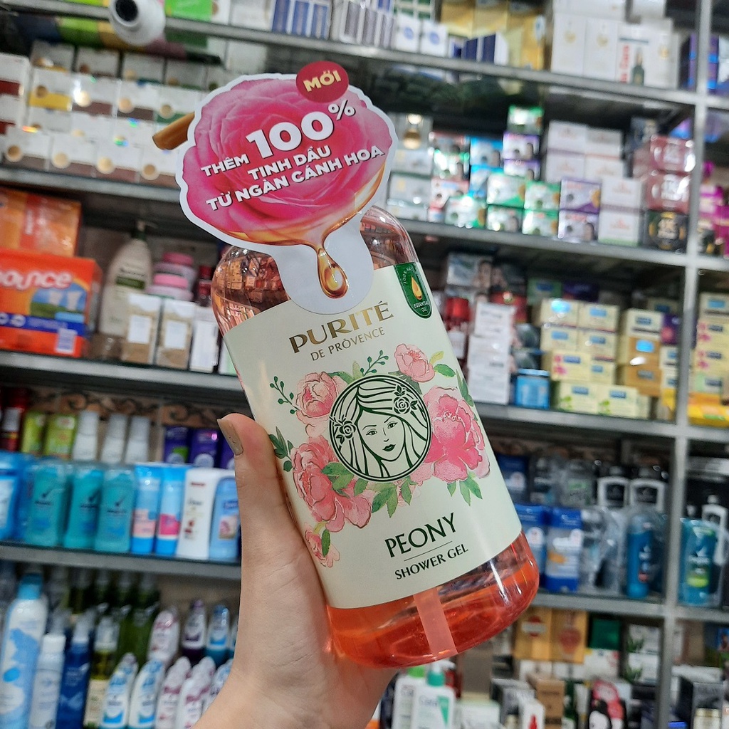 Sữa Tắm Thiên Nhiên Purité Hoa Mẫu Đơn 850ml