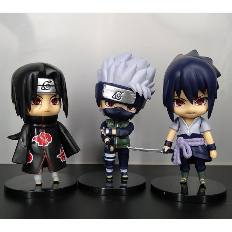 Mô hình Naruto chibi các nhân vật Sasuke Sakura Itachi Kakashi tùy chọn mẫu