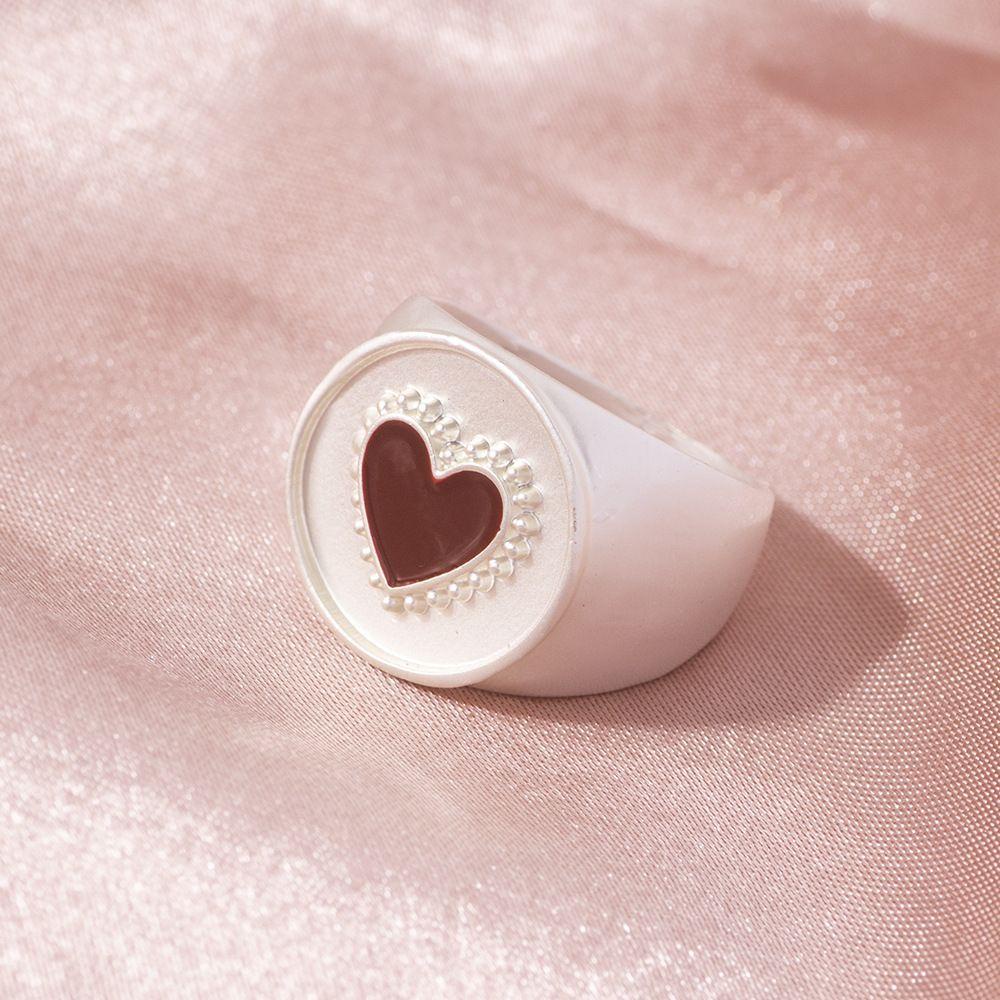 Nhẫn Tròn Họa Tiết Tranh Sơn Dầu Nhiều Màu Sắc Phong Cách Cổ Điển Cho Nữ