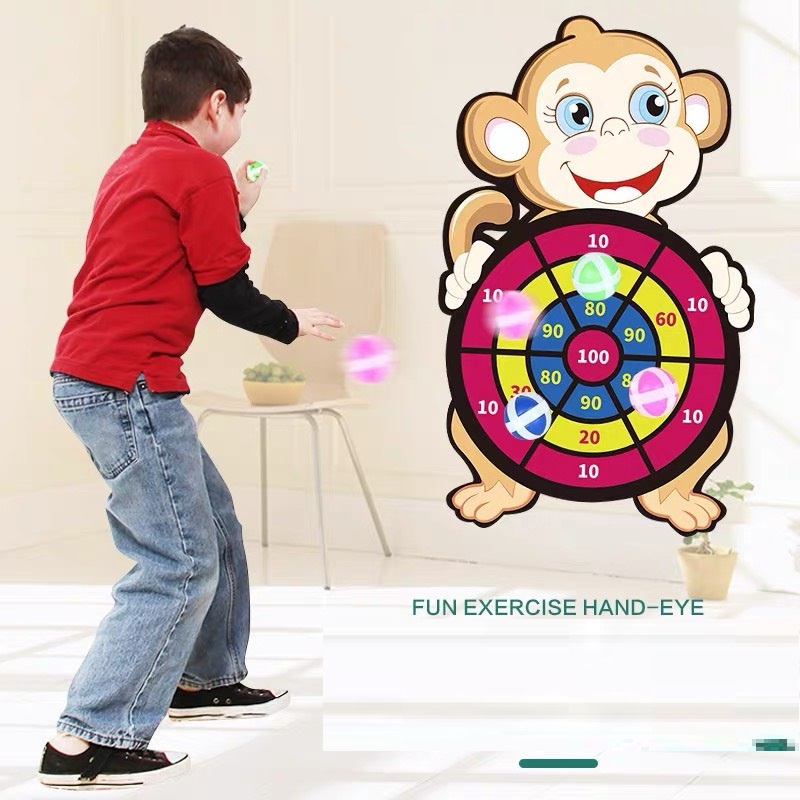 Đồ Chơi Phi Tiêu Bóng Dính Treo Tường Cho Bé Rèn Luyện Khéo Léo Phản Xạ Độ Chính Xác - DC242