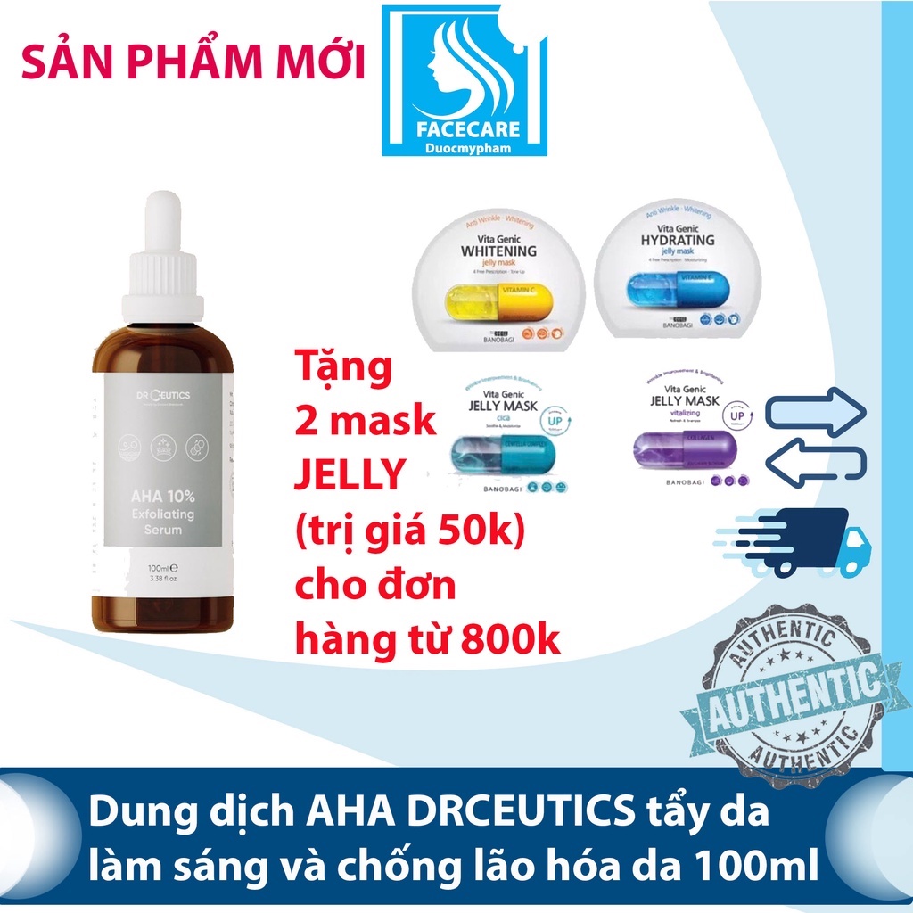 Dung Dịch Serum AHA DrCeutics Tẩy Da Chết Làm Sáng Và Chống Lão Hóa Da 100ml