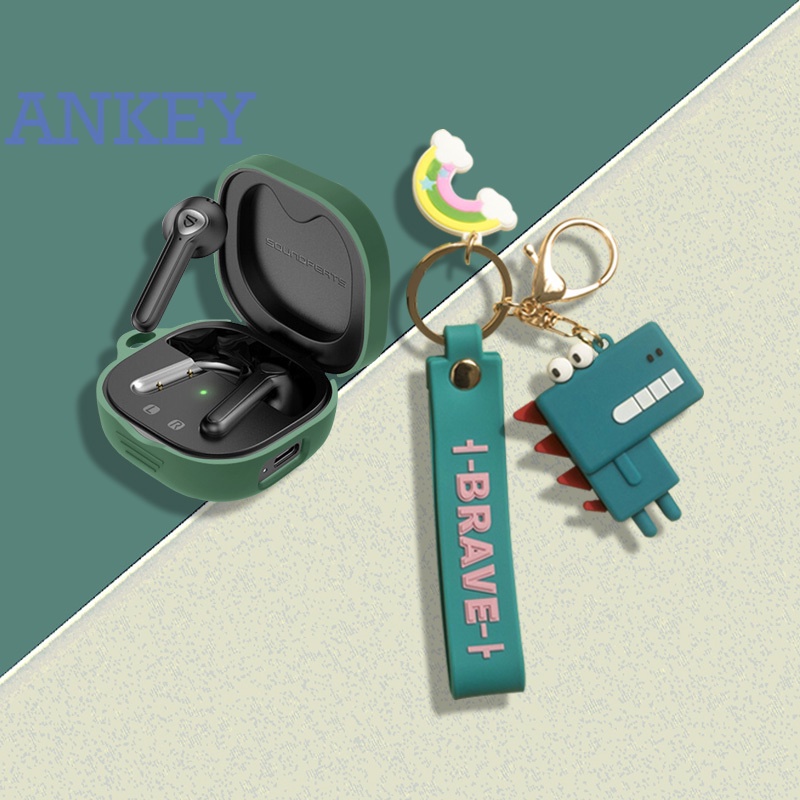 SoundPEATS TrueAir2 / Air2+ Vỏ Bảo Vệ Hộp Sạc Tai Nghe Bluetooth Không Dây Bằng Silicon Hình TWS Dễ Thương Cho