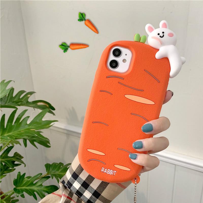 Ốp Điện Thoại Họa Tiết Thỏ Và Cà Rốt Dễ Thương Cho Iphone 11pro / Max Apple X / Xs / Xr / Se Iphone7P | BigBuy360 - bigbuy360.vn