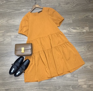 Váy babydoll đũi tầng