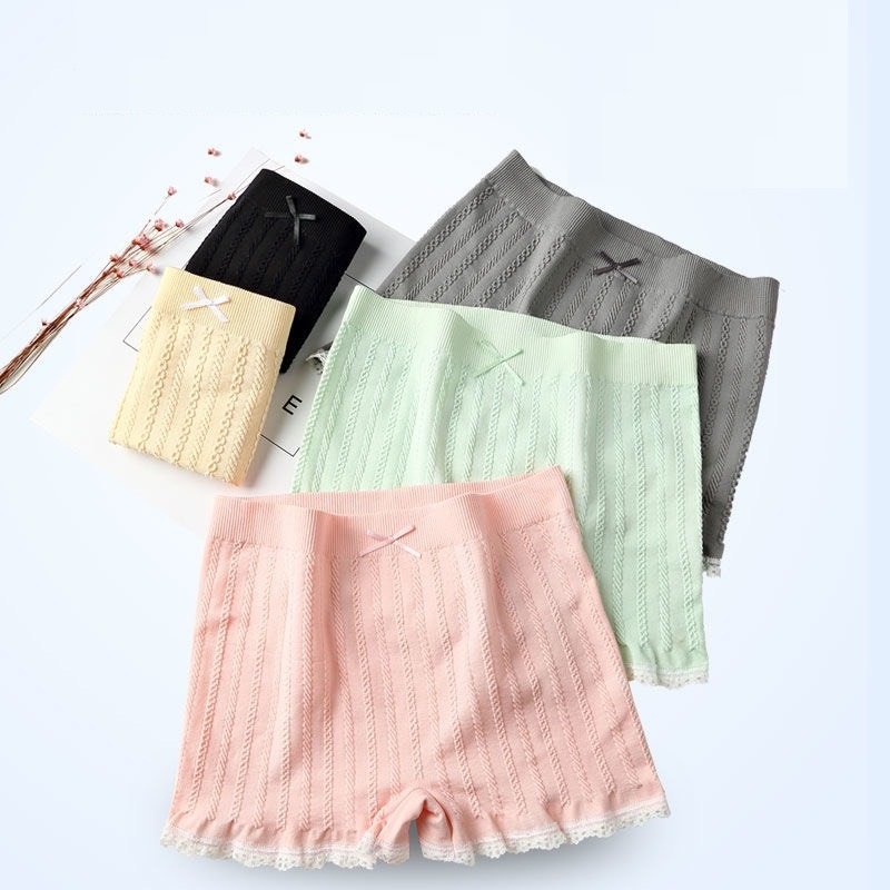 Quần Váy Nữ ❤️FREESHIP❤️ Quần Mặc Váy Nữ Cotton thiết kế gân tăm phối ren mềm mại túi zip- QV 398
