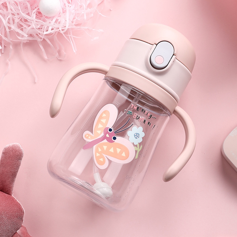 Bình Nước Diller MLH8847 350ml Có Ống Hút Bằng Chất Liệu Tritan Không BPA Chống Rỉ Dùng Cho Bé Uống Sữa