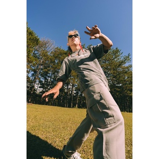 Grimm DC Áo Signature Destroyed collection | CCO PTD. tee // Grey