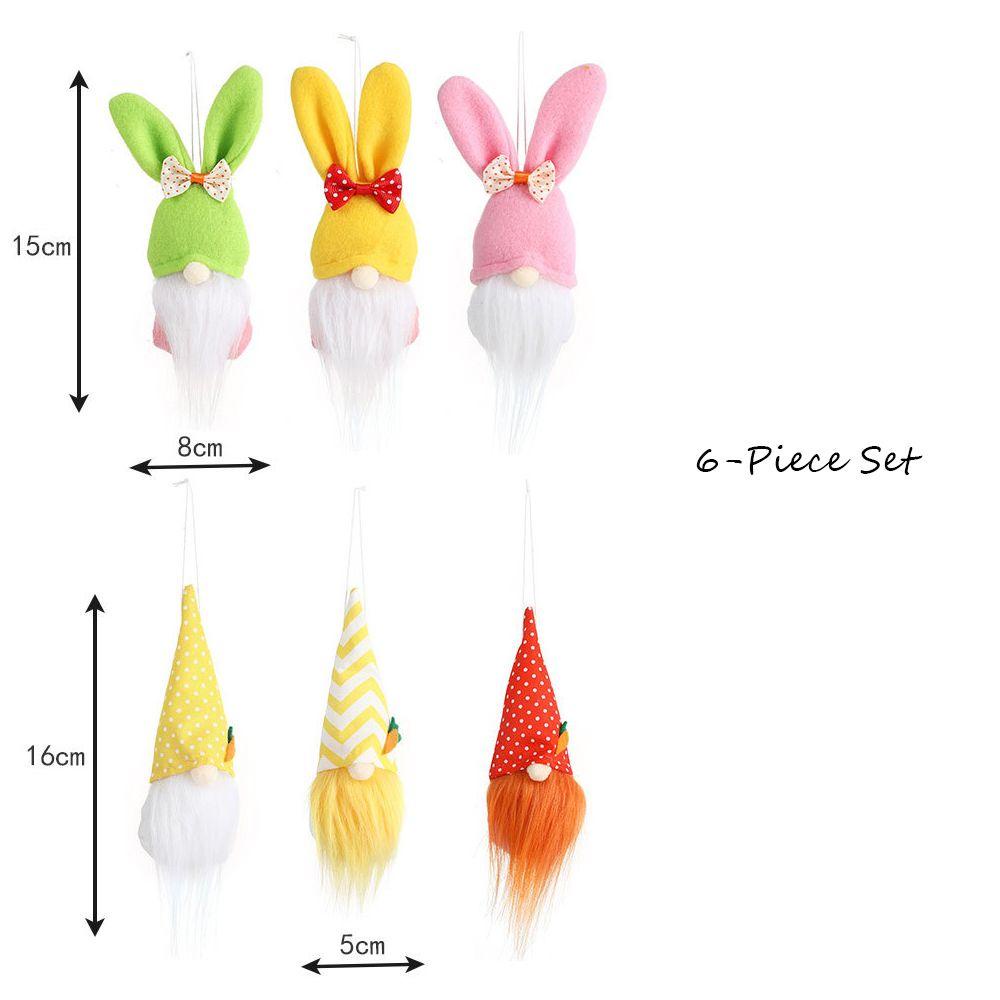 Set 1 / 6 Quả Trứng Phục Sinh Hình Thỏ Trang Trí