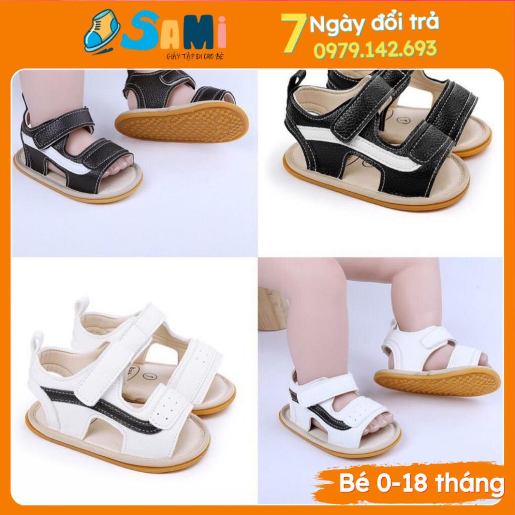 [Hàng Cao Cấp] Giày Sandal tập đi cho bé đế cao su chống trơn trượt cao cấp cực chất mềm mại cho bé G30