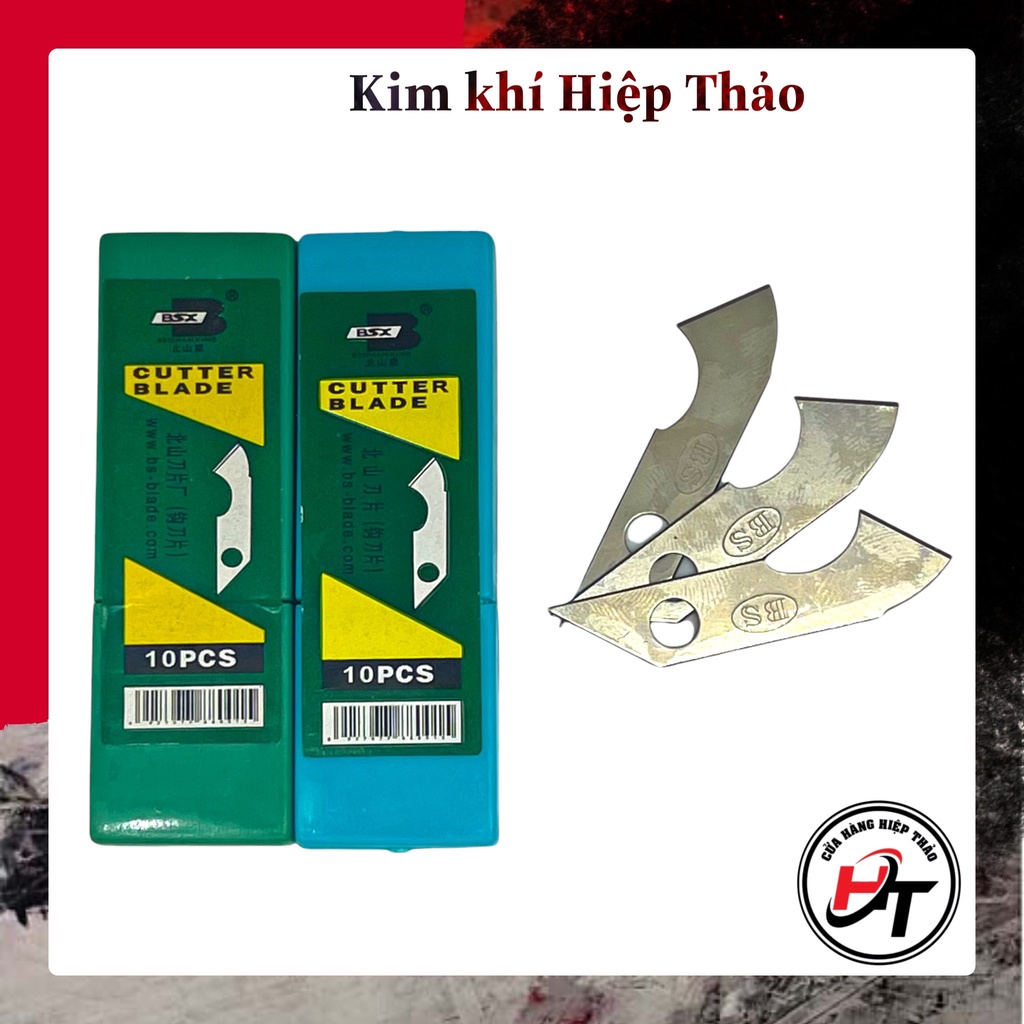 Hộp lưỡi dao cắt mica dao móc alu xanh BSX giá rẻ LDMX