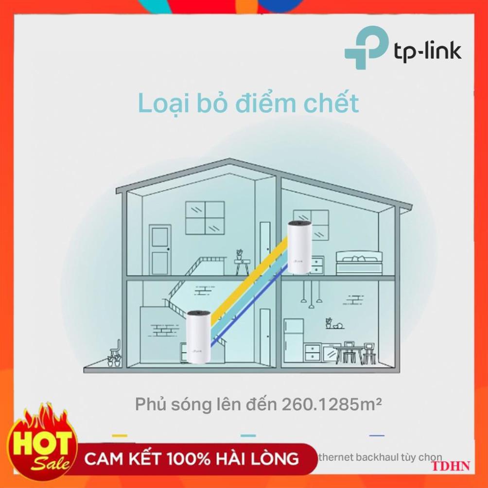 [Hãng] TPLink Hệ thống Wifi Mesh cho Gia đình AC1200 cho độ phủ wifi tuyệt vời Deco M4