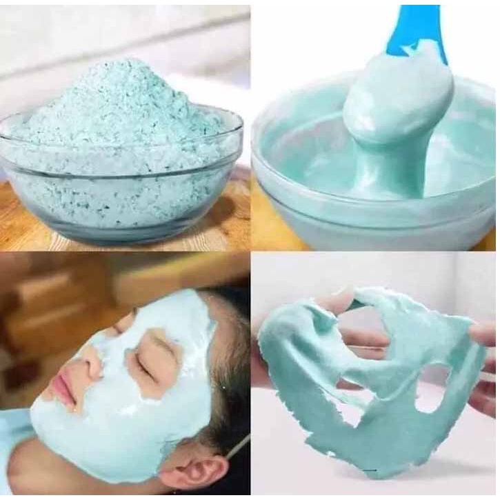 Mask dẻo bạc hà Collagen (Bột đắp mặt bạc hà) - 100G