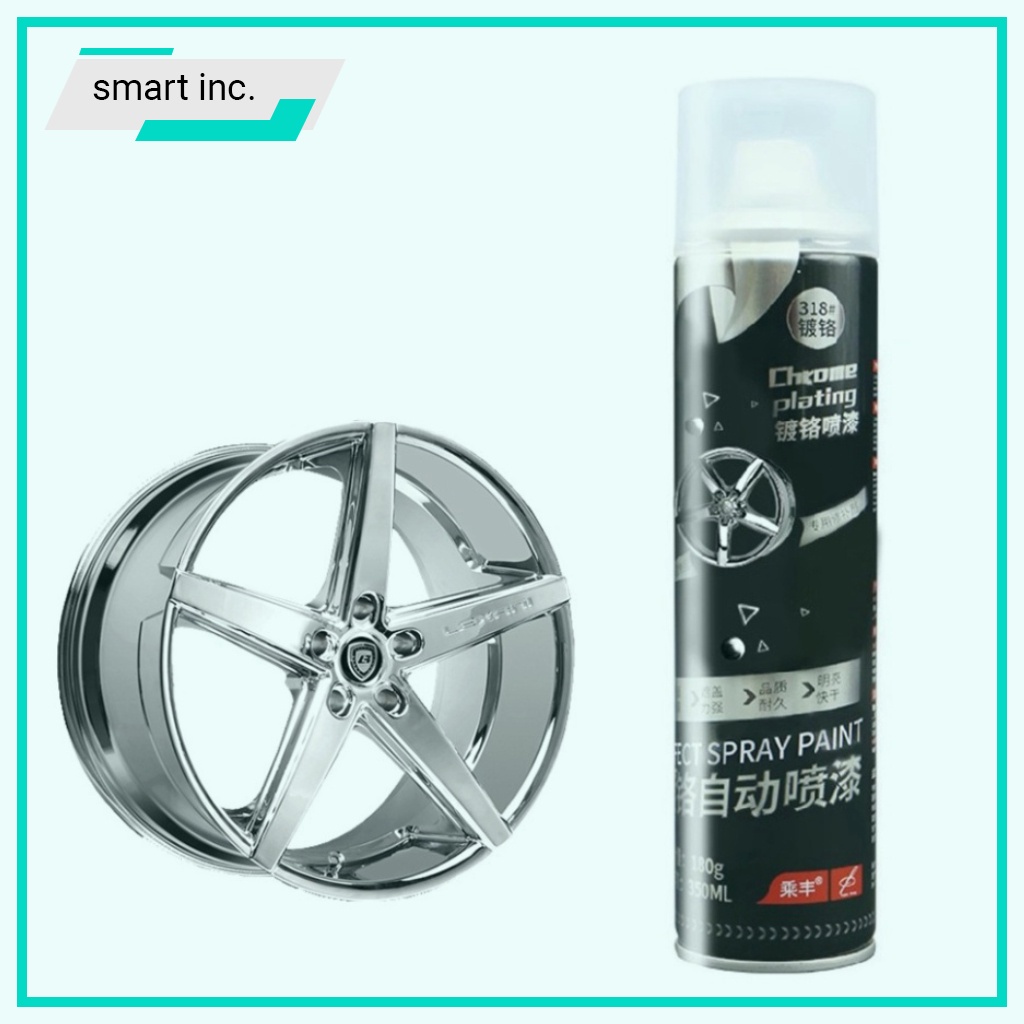 Sơn Mạ Crom Inox Xịt Mạ Chrome Bạc Sịt Tráng Gương Kim Loại 350ml