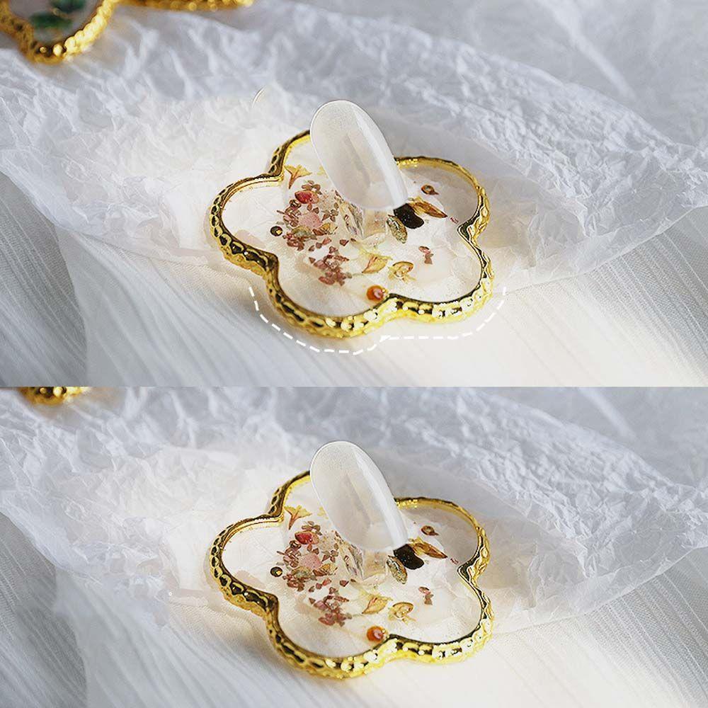 Bảng Pha Màu Sơn Móng Tay / Nền Hình Tròn / Vuông Bằng Nhựa Resin Tiện Dụng
