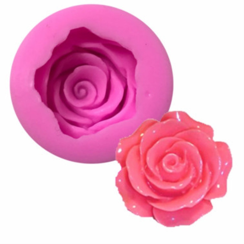 1 Khuôn Làm Bánh / Sô Cô La Hình Hoa Hồng 3D Bằng Silicone